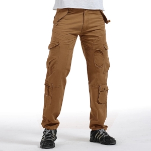 Pockets sewn onto the outside of trousers